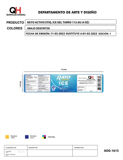 Principal - ADG 1594 Rayo Activo ICE 4 Oz